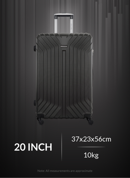 Noir 2 Pieces Hard Side Luggage Set