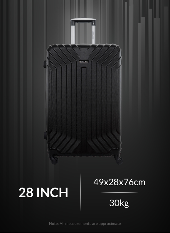 Noir 2 Pieces Hard Side Luggage Set