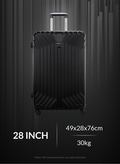 Noir 2 Pieces Hard Side Luggage Set