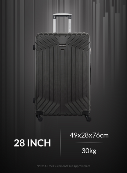 Noir 2 Pieces Hard Side Luggage Set