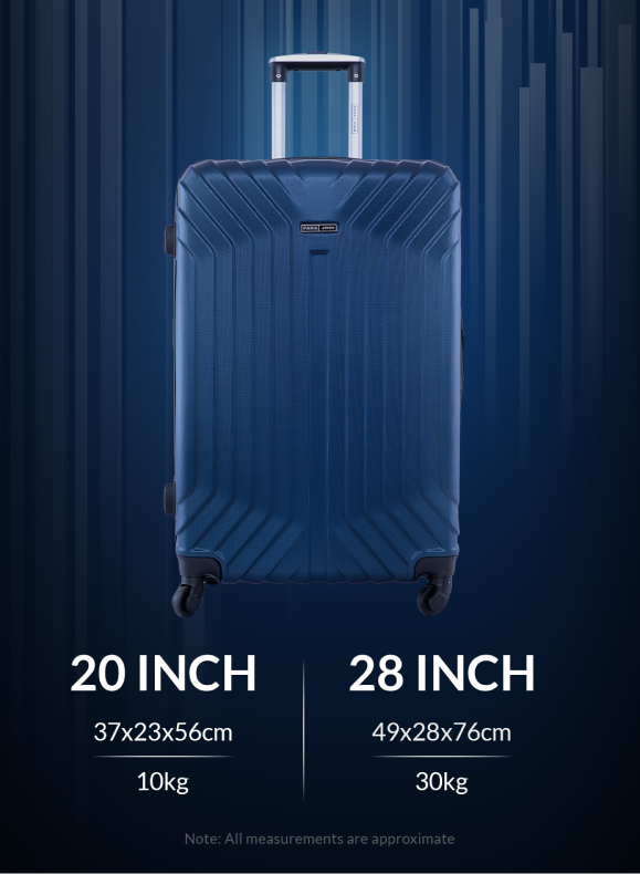 Noir 2 Pieces Hard Side Luggage Set