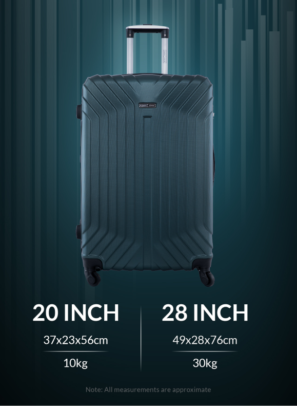 Noir 2 Pieces Hard Side Luggage Set