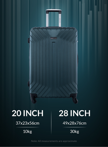 Noir 2 Pieces Hard Side Luggage Set