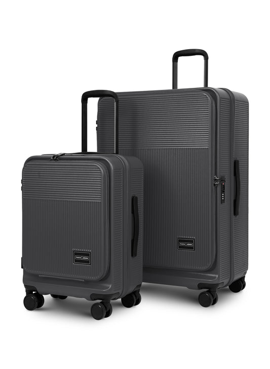 PARA JOHN FRONTARA 2-Piece ABS+PC Luggage Set, 20" & 28" Suitcases with 8 Spinner Wheels