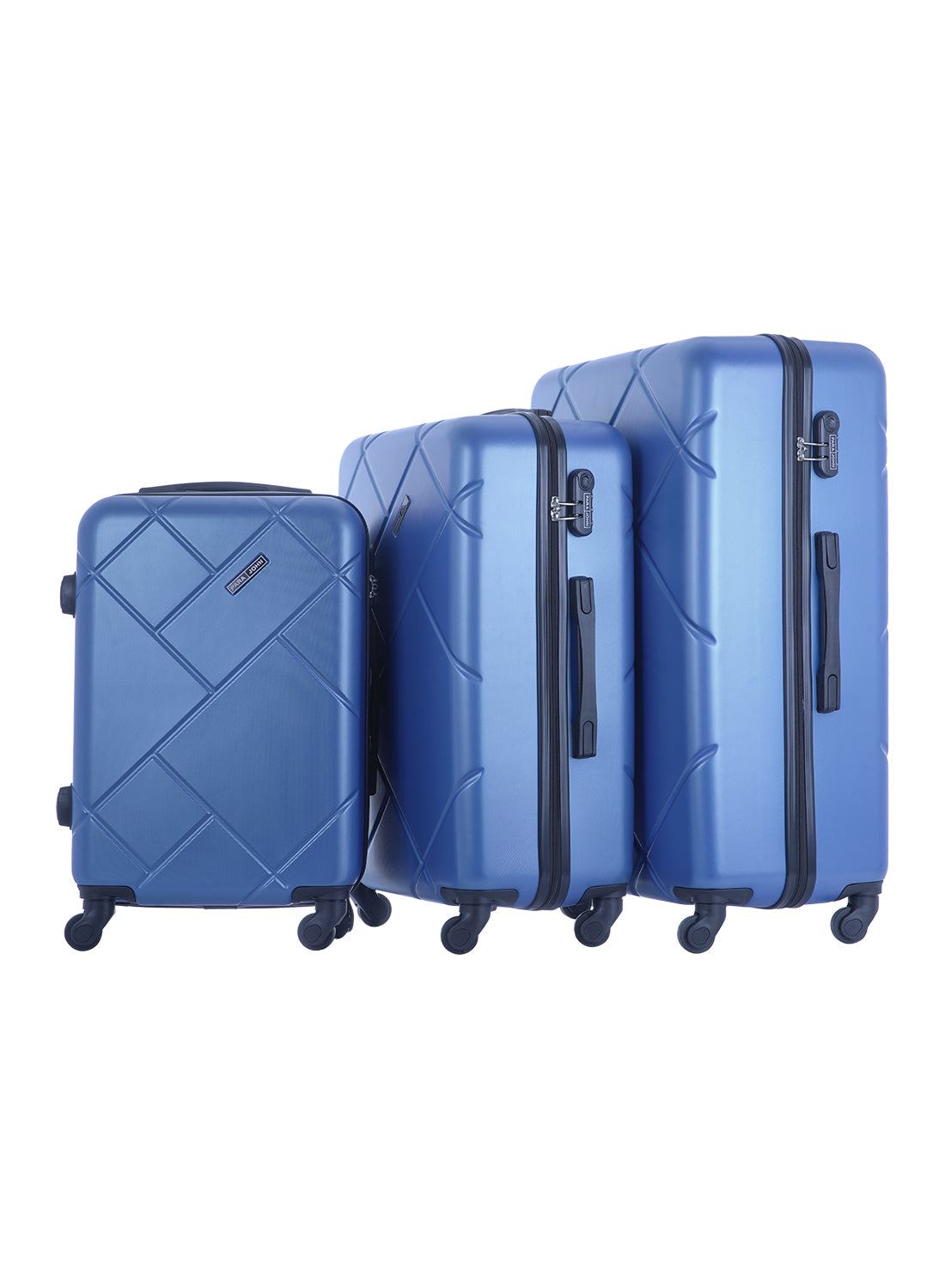 Touro 3-Piece ABS Hardside Spinner Luggage Trolley Set