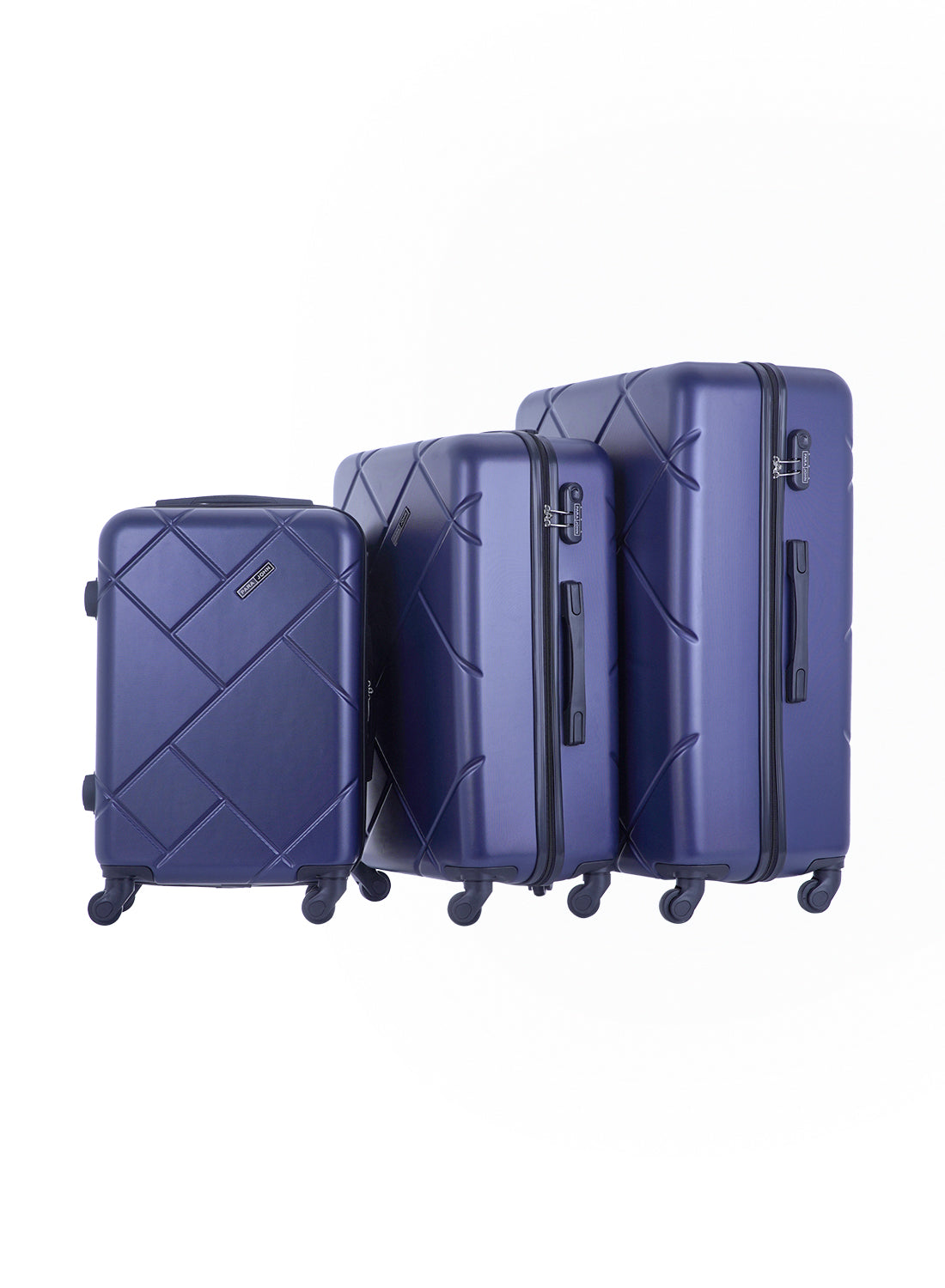 Touro 3-Piece ABS Hardside Spinner Luggage Trolley Set