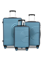 Parajohn Gecko 3-Piece ABS Hardside Spinner Luggage Trolley Set  PARAJOHN UAE