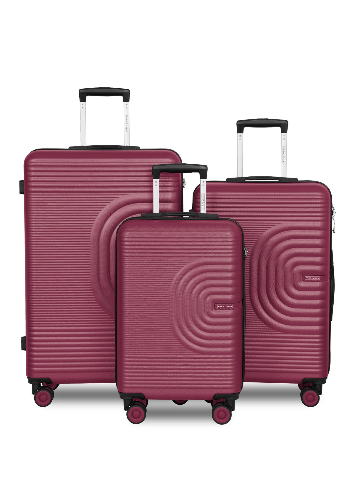 Parajohn Gecko 3-Piece ABS Hardside Spinner Luggage Trolley Set  PARAJOHN UAE