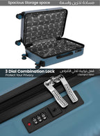 Parajohn Gecko 3-Piece ABS Hardside Spinner Luggage Trolley Set  PARAJOHN UAE