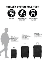 Parajohn Gecko 3-Piece ABS Hardside Spinner Luggage Trolley Set  PARAJOHN UAE