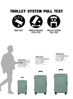 Parajohn Gecko 3-Piece ABS Hardside Spinner Luggage Trolley Set  PARAJOHN UAE
