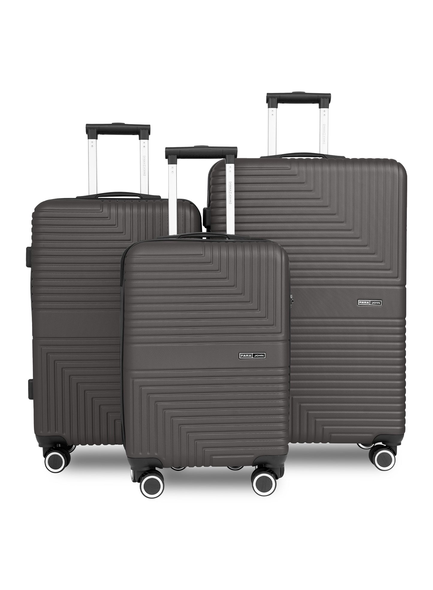Parajohn GeoFlex Series 3 Piece Lightweight Luggage Set | Small 10KG, Medium 20KG & Large 30KG ABS 8 Wheels Luggage  PARAJOHN UAE