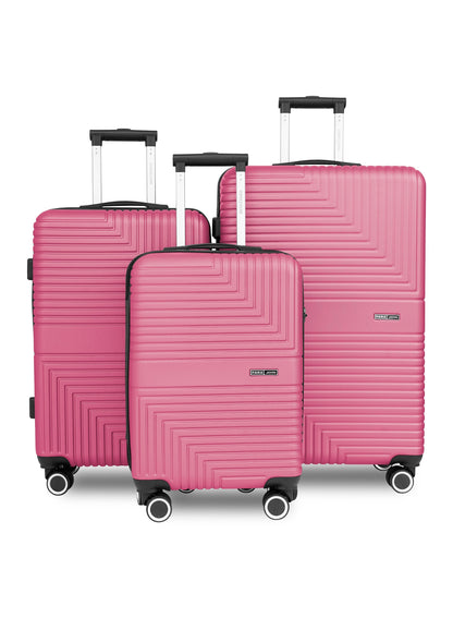 Parajohn GeoFlex Series 3 Piece Lightweight Luggage Set | Small 10KG, Medium 20KG & Large 30KG ABS 8 Wheels Luggage  PARAJOHN UAE