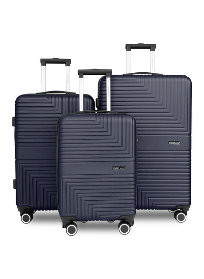 Parajohn GeoFlex Series 3 Piece Lightweight Luggage Set | Small 10KG, Medium 20KG & Large 30KG ABS 8 Wheels Luggage  PARAJOHN UAE