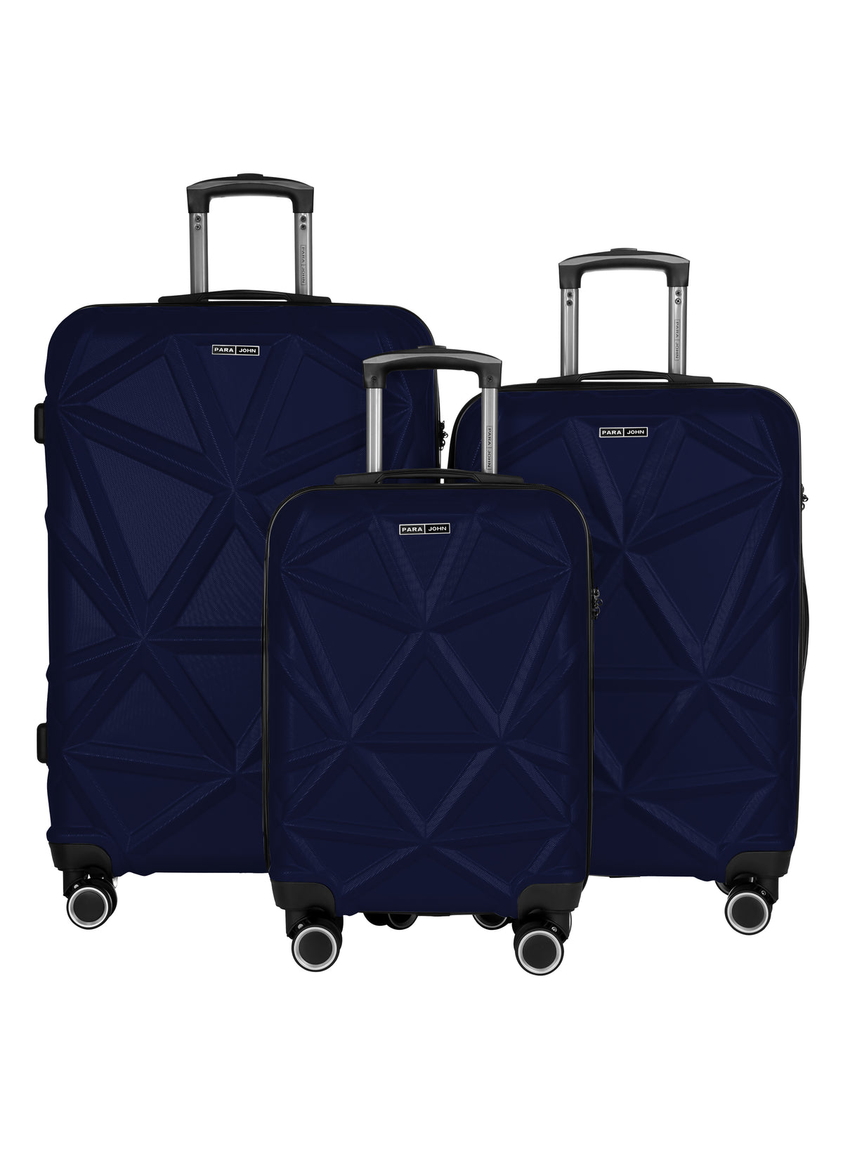 Parajohn PJTR3126 3 Piece PC Luggage Set, 20/24/28 Inch Hard Shell Suitcase with 360° Spinner Wheels, Built-In Combination Lock, Lightweight Travel Trolley Set