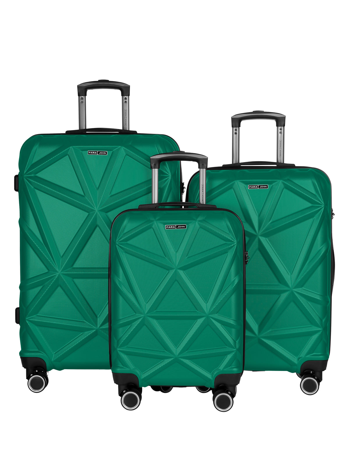 Parajohn PJTR3126 3 Piece PC Luggage Set, 20/24/28 Inch Hard Shell Suitcase with 360° Spinner Wheels, Built-In Combination Lock, Lightweight Travel Trolley Set