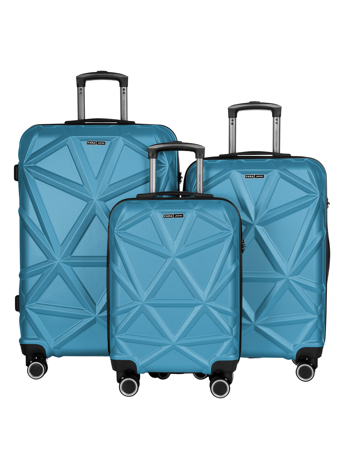 Parajohn PJTR3126 3 Piece PC Luggage Set, 20/24/28 Inch Hard Shell Suitcase with 360° Spinner Wheels, Built-In Combination Lock, Lightweight Travel Trolley Set