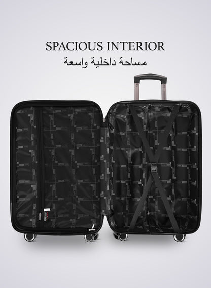 Parajohn PJTR3126 3 Piece PC Luggage Set, 20/24/28 Inch Hard Shell Suitcase with 360° Spinner Wheels, Built-In Combination Lock, Lightweight Travel Trolley Set