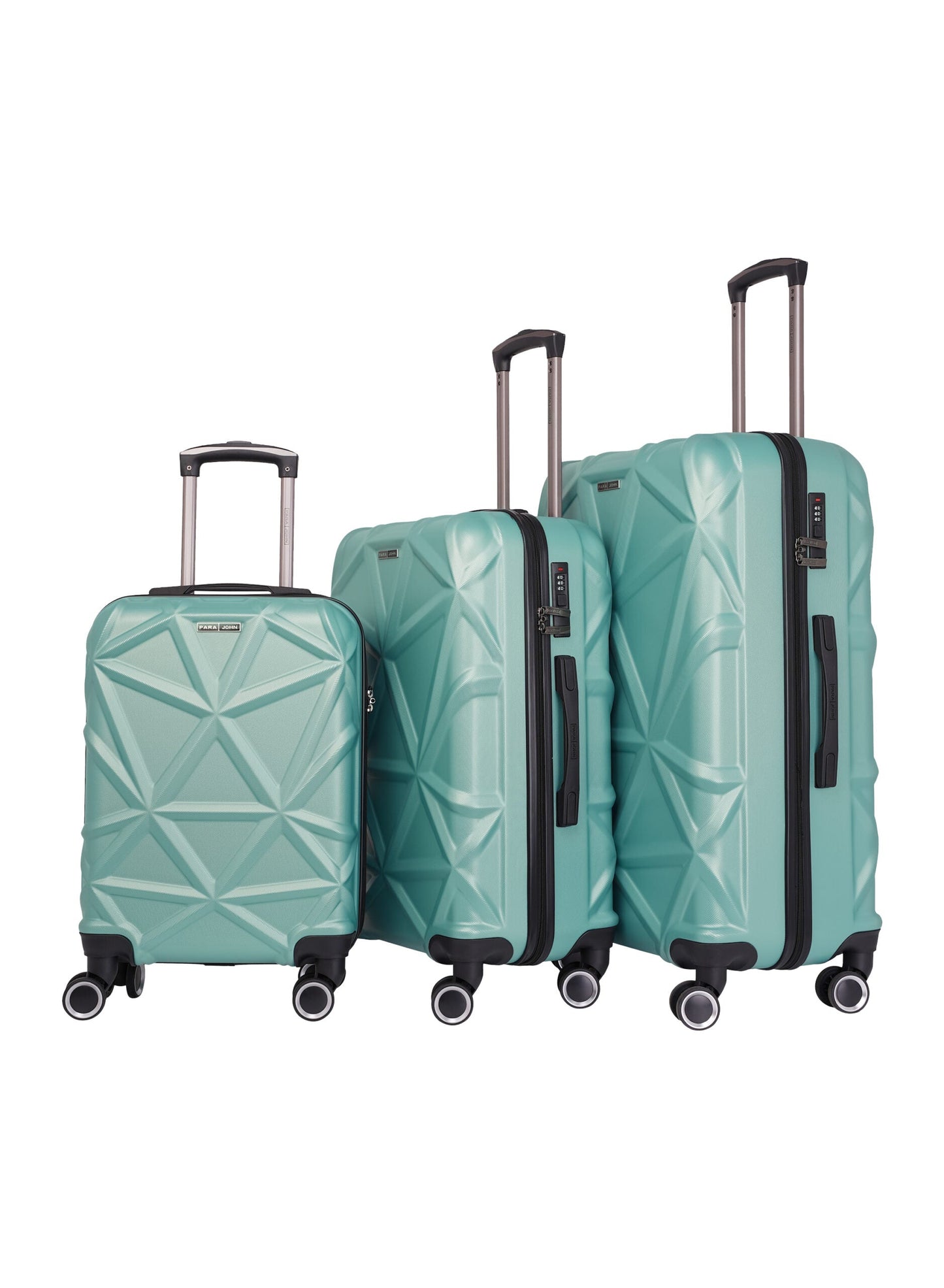 Matrix 3-Piece ABS Hardside Spinner Luggage Trolley Set