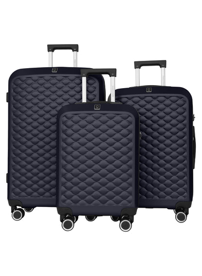 Para John Modline 3-Piece Luggage Set – 20"/24"/28" ABS Hard Shell Suitcases, 8-Wheel Double Spinner Travel Set