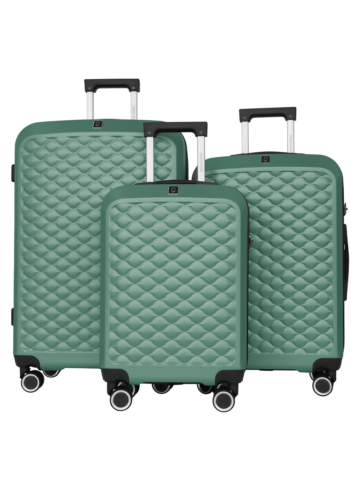 Para John Modline 3-Piece Luggage Set – 20"/24"/28" ABS Hard Shell Suitcases, 8-Wheel Double Spinner Travel Set