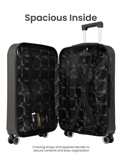 Para John Modline 3-Piece Luggage Set – 20"/24"/28" ABS Hard Shell Suitcases, 8-Wheel Double Spinner Travel Set