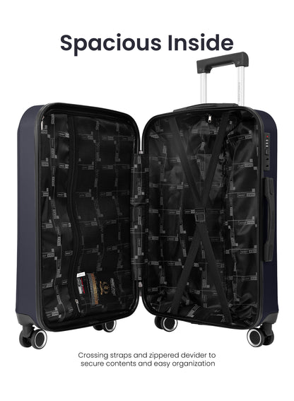 Para John Modline 3-Piece Luggage Set – 20"/24"/28" ABS Hard Shell Suitcases, 8-Wheel Double Spinner Travel Set