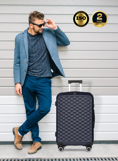 Para John Modline 3-Piece Luggage Set – 20"/24"/28" ABS Hard Shell Suitcases, 8-Wheel Double Spinner Travel Set
