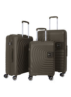 Parajohn Gravity 3-Piece Polypropylene Hardside Spinner Luggage Set with 360° Wheels, Lightweight Durable Travel Suitcases Small Medium Large Trolley  PARAJOHN UAE