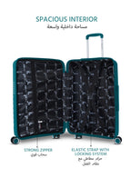 Parajohn Gravity 3-Piece Polypropylene Hardside Spinner Luggage Set with 360° Wheels, Lightweight Durable Travel Suitcases Small Medium Large Trolley  PARAJOHN UAE