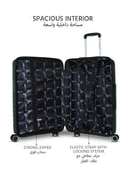 Parajohn Gravity 3-Piece Polypropylene Hardside Spinner Luggage Set with 360° Wheels, Lightweight Durable Travel Suitcases Small Medium Large Trolley  PARAJOHN UAE