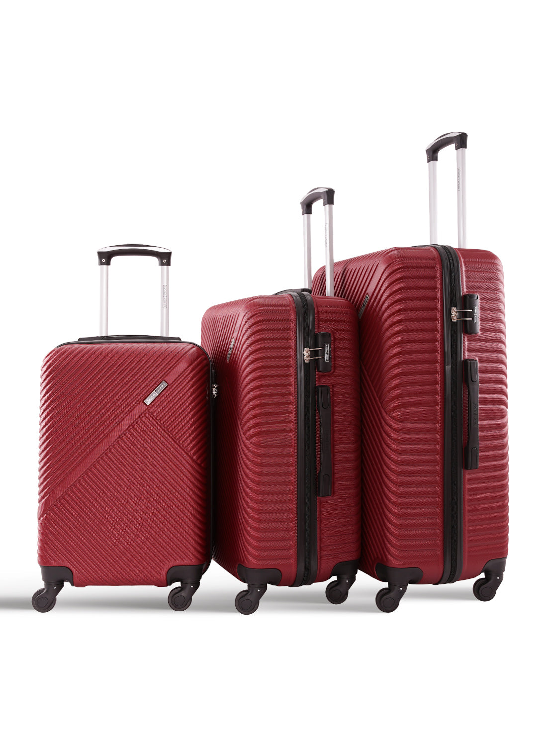 Parajohn Vizro Series 3 Piece Lightweight Luggage Set | Small 10KG, Medium 20KG & Large 30KG ABS 8 Wheels Luggage  PARAJOHN UAE