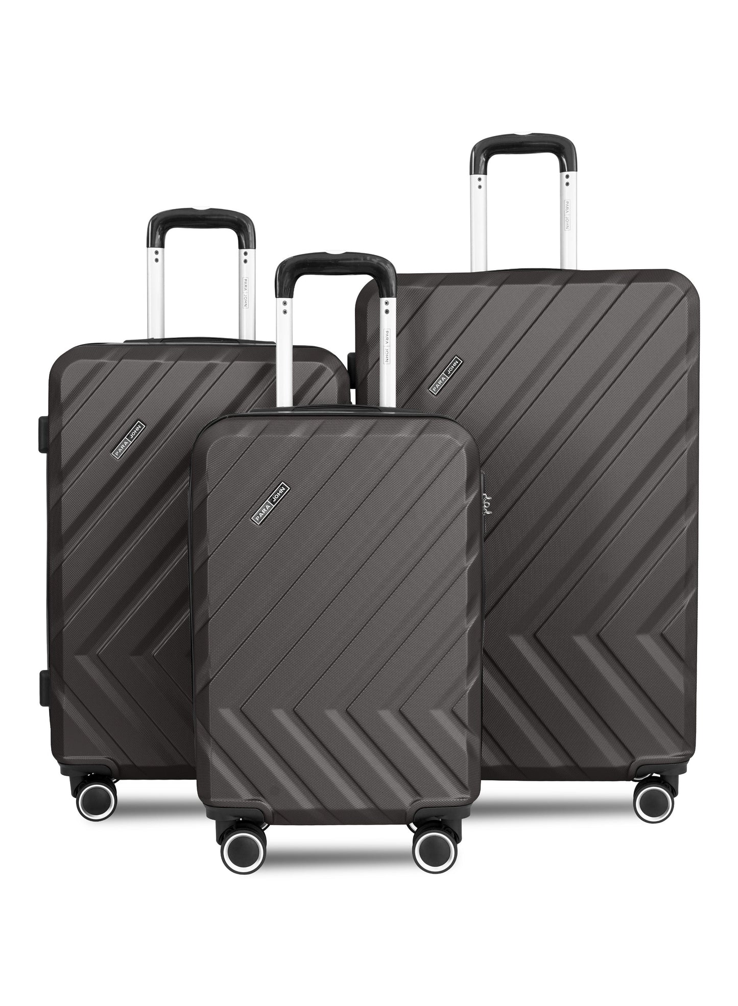 Parajohn Prisma Series 3 Piece Lightweight Luggage Set | Small 10KG, Medium 20KG & Large 30KG ABS 8 Wheels Luggage  PARAJOHN UAE