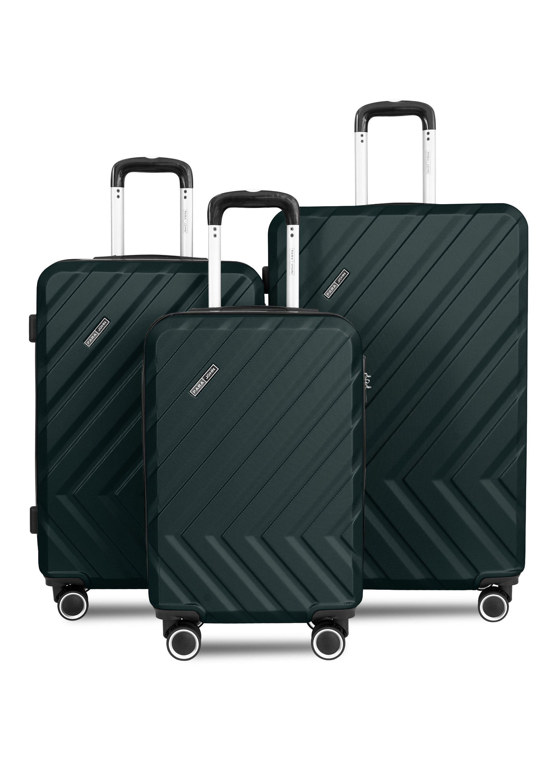 Parajohn Prisma Series 3 Piece Lightweight Luggage Set | Small 10KG, Medium 20KG & Large 30KG ABS 8 Wheels Luggage  PARAJOHN UAE