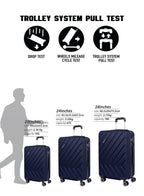 Parajohn Prisma Series 3 Piece Lightweight Luggage Set | Small 10KG, Medium 20KG & Large 30KG ABS 8 Wheels Luggage  PARAJOHN UAE