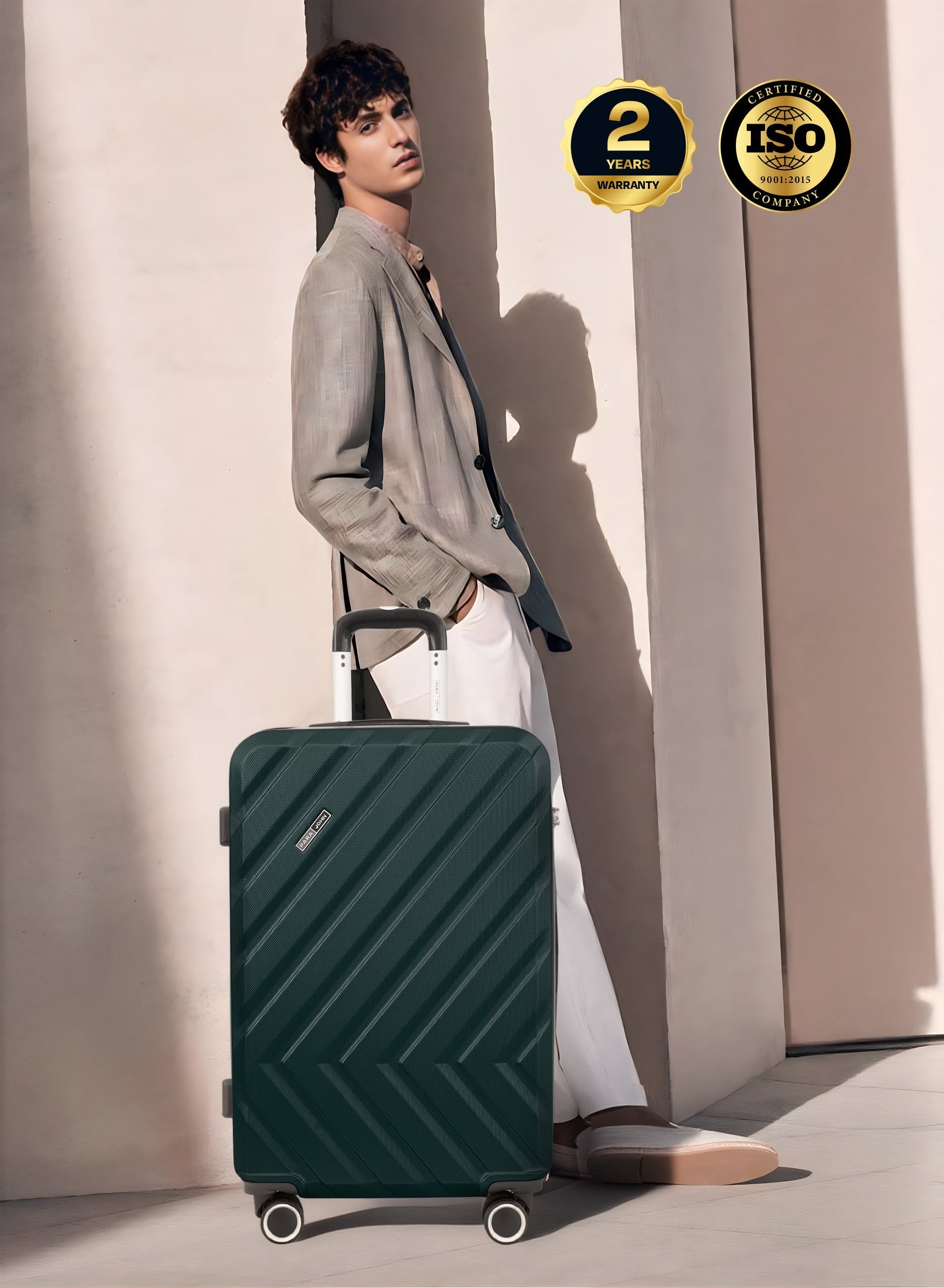 Parajohn Prisma Series 3 Piece Lightweight Luggage Set | Small 10KG, Medium 20KG & Large 30KG ABS 8 Wheels Luggage  PARAJOHN UAE