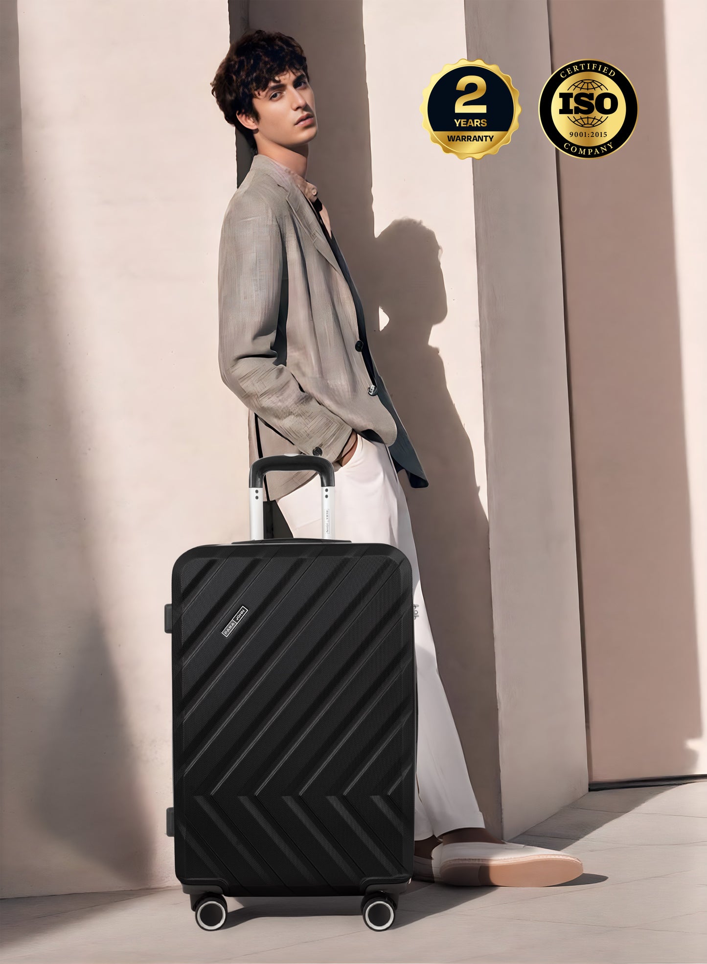 مجموعة عربة أمتعة ABS صلبة من 3 قطع بمقاس 20/24/28 بوصة