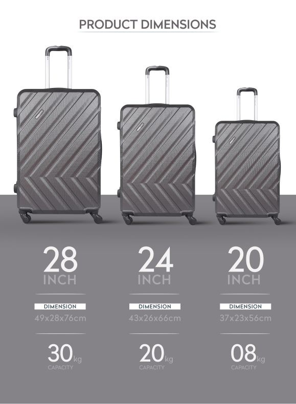 Prisma Singles Hard side ABS Luggage Trolley