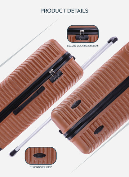 Parajohn Vizro Series 3 Piece Lightweight Luggage Set | Small 10KG, Medium 20KG & Large 30KG ABS 8 Wheels Luggage  PARAJOHN UAE