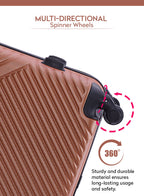 Parajohn Vizro Series 3 Piece Lightweight Luggage Set | Small 10KG, Medium 20KG & Large 30KG ABS 8 Wheels Luggage  PARAJOHN UAE