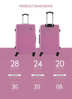 Parajohn Vizro Series 3 Piece Lightweight Luggage Set | Small 10KG, Medium 20KG & Large 30KG ABS 8 Wheels Luggage  PARAJOHN UAE