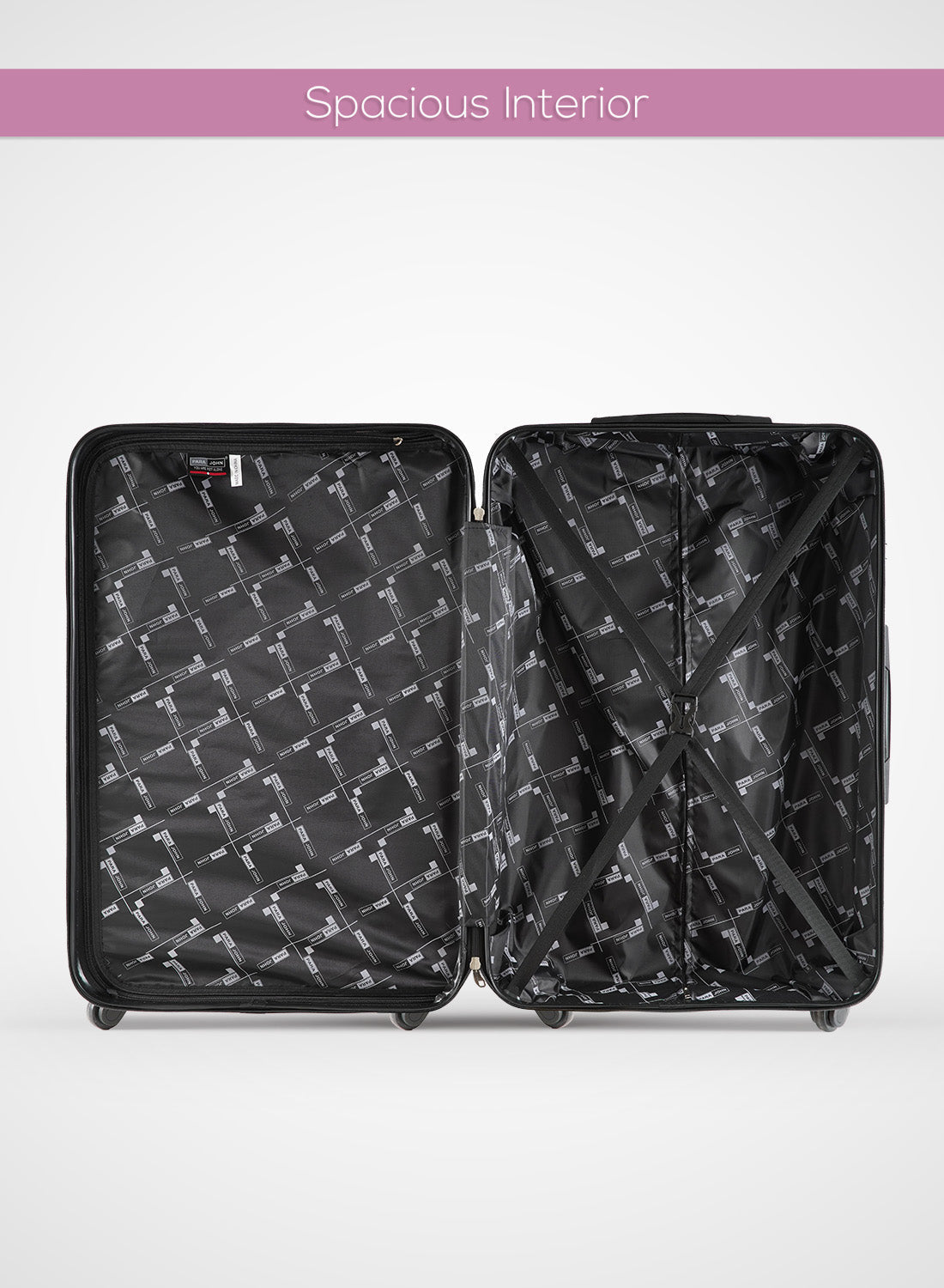 Parajohn Vizro Series 3 Piece Lightweight Luggage Set | Small 10KG, Medium 20KG & Large 30KG ABS 8 Wheels Luggage  PARAJOHN UAE