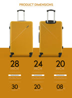 Parajohn Vizro Series 3 Piece Lightweight Luggage Set | Small 10KG, Medium 20KG & Large 30KG ABS 8 Wheels Luggage  PARAJOHN UAE