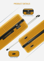 Parajohn Vizro Series 3 Piece Lightweight Luggage Set | Small 10KG, Medium 20KG & Large 30KG ABS 8 Wheels Luggage  PARAJOHN UAE