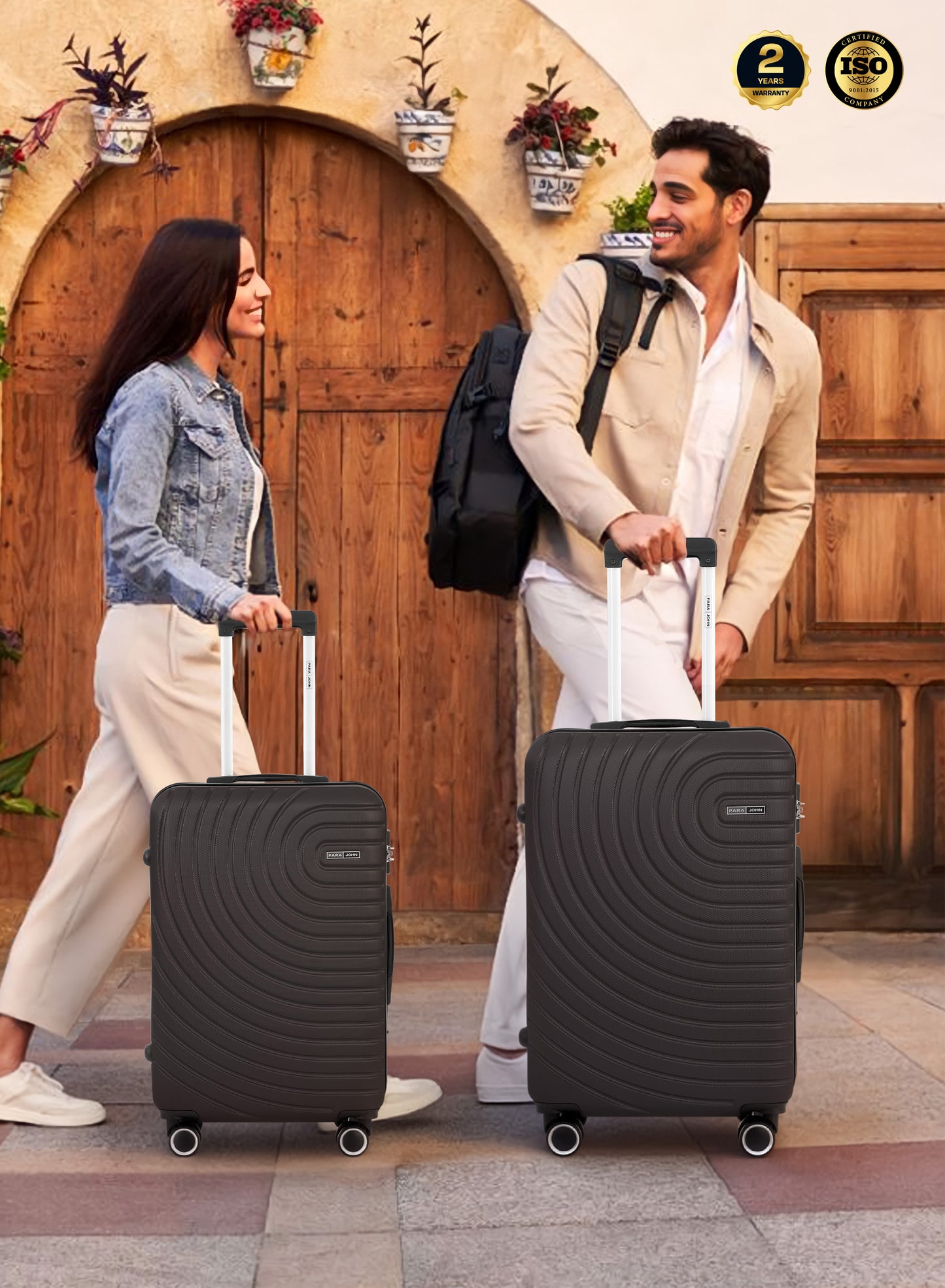 مجموعة عربة أمتعة ABS صلبة من 3 قطع بمقاس 20/24/28 بوصة