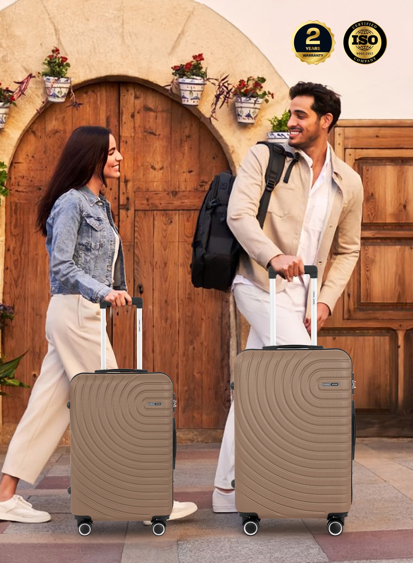 مجموعة عربة أمتعة ABS صلبة من 3 قطع بمقاس 20/24/28 بوصة