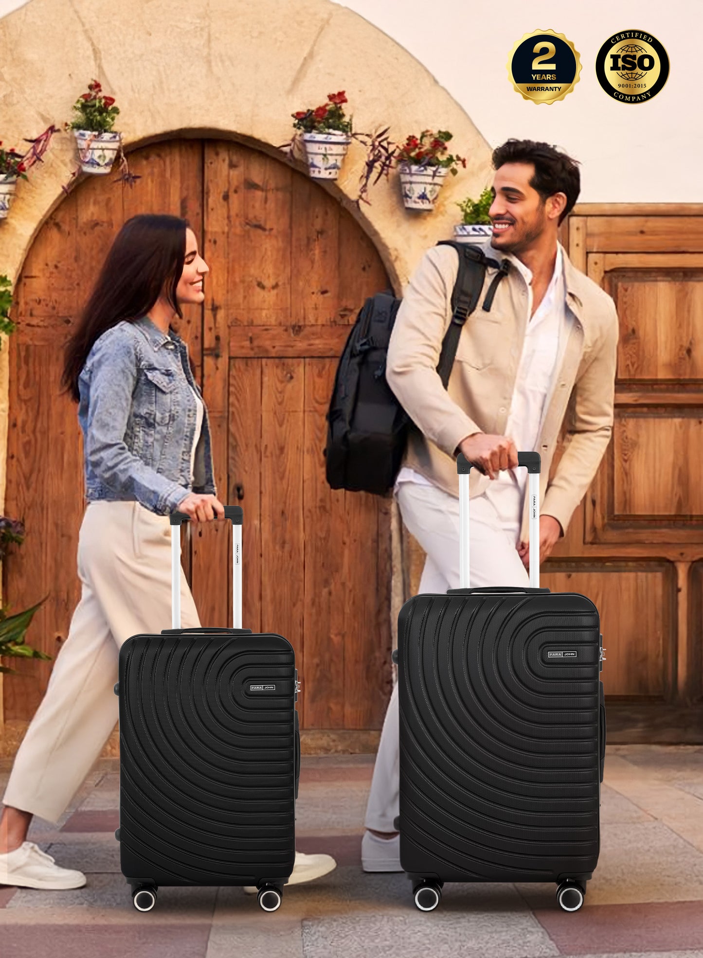 مجموعة عربة أمتعة ABS صلبة من 3 قطع بمقاس 20/24/28 بوصة