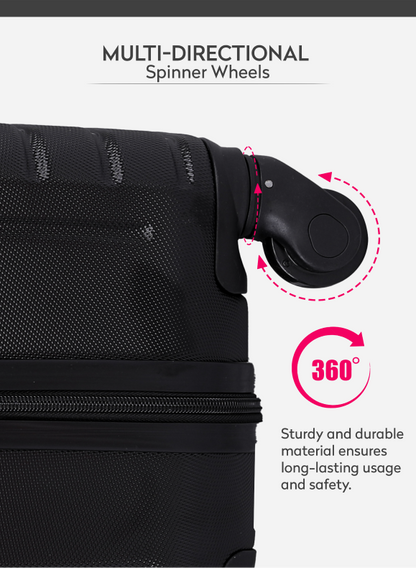 Circles Single Hard side ABS Luggage Trolley