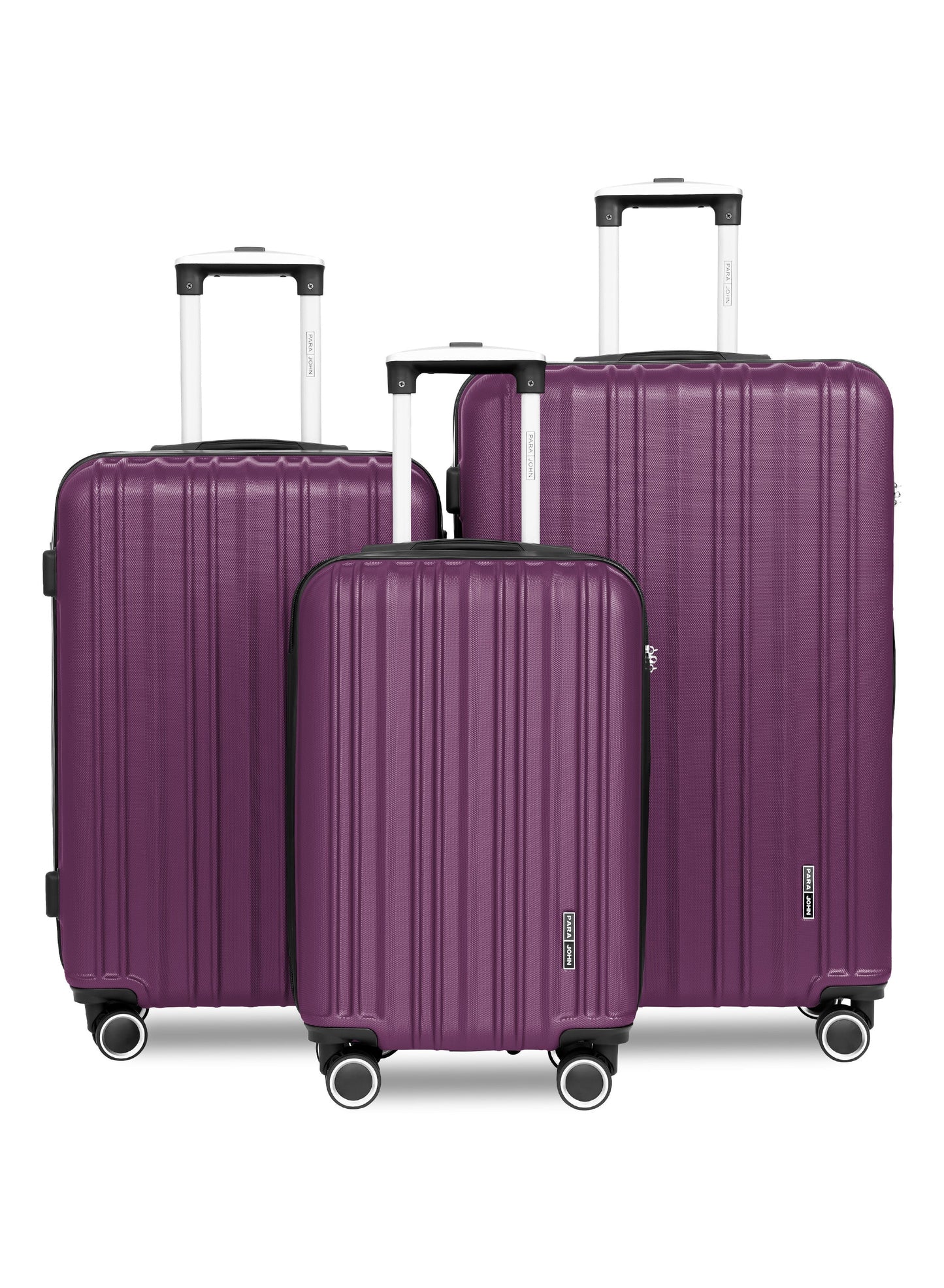 Parajohn Keno Series 3 Piece Lightweight Luggage Set | Small 10KG, Medium 20KG & Large 30KG ABS 8 Wheels Luggage  PARAJOHN UAE