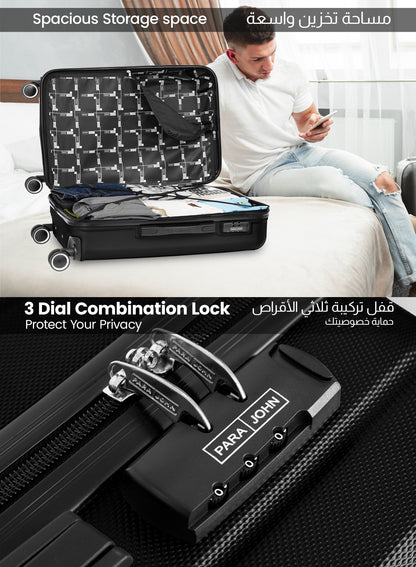 Parajohn Keno 3 Piece Lightweight ABS 20, 24 & 28 inches 8 Wheels Luggage Set  PARAJOHN UAE
